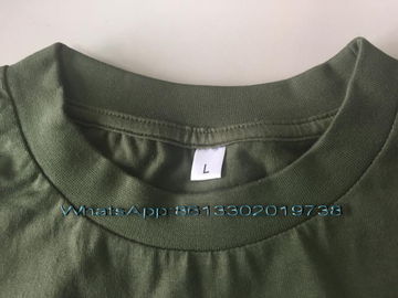 Wholesale Retail Cheap 152700Pics OD Green Cotton Round Colloar T-Shirt Stock